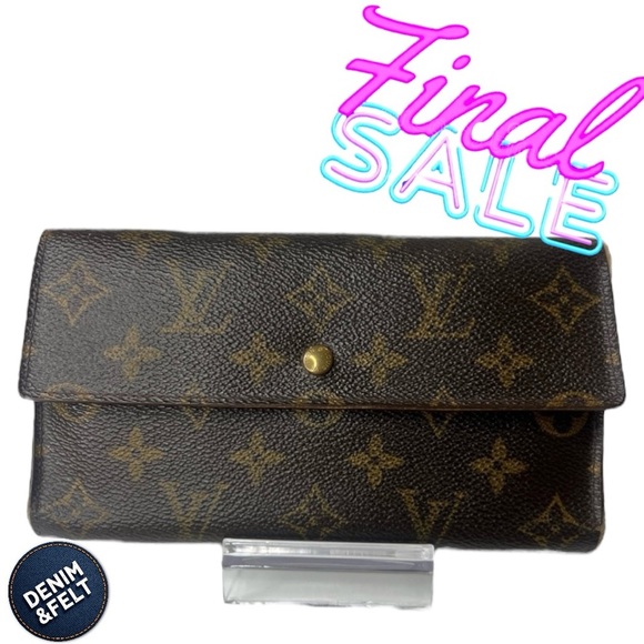 🤎Louis Vuitton Monogram Porte Tresor International Sarah Long Wallet | PRELOVED - Picture 1 of 15